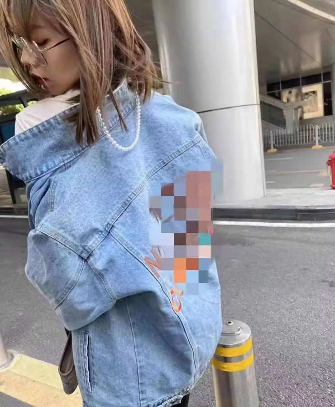 

Women 's Denim Clothing 2021 Spring And Autumn New Unique Embroidered Washed Distressed Baggy Coat