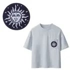 Нашивки с космическим львом и драгоценными камнями для полосок, нашивка для одежды, A-уровень, моющаяся аппликация для утюга, наклейка для одежды сделай сам