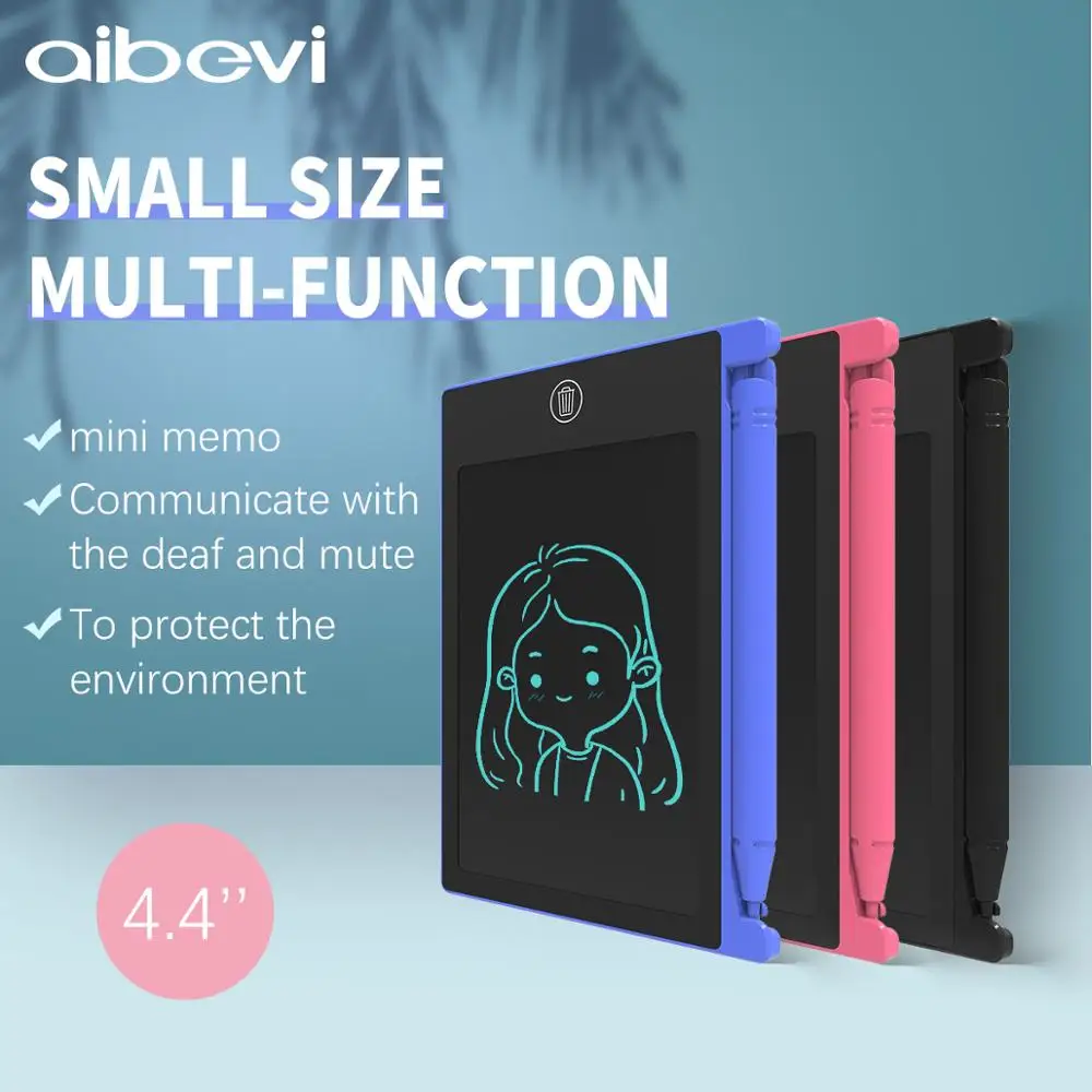 Aibevi Рисунок Игрушки 4 дюймов ЖК-дисплей записи планшет стереть рисунок