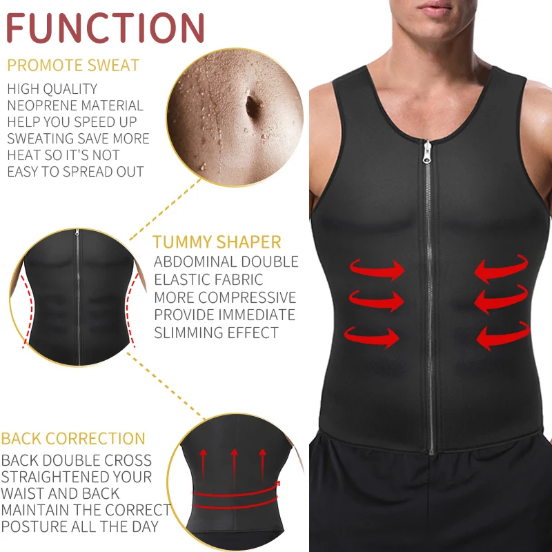 Мужская корректирующая одежда для похудения и живота Корректирующее белье из