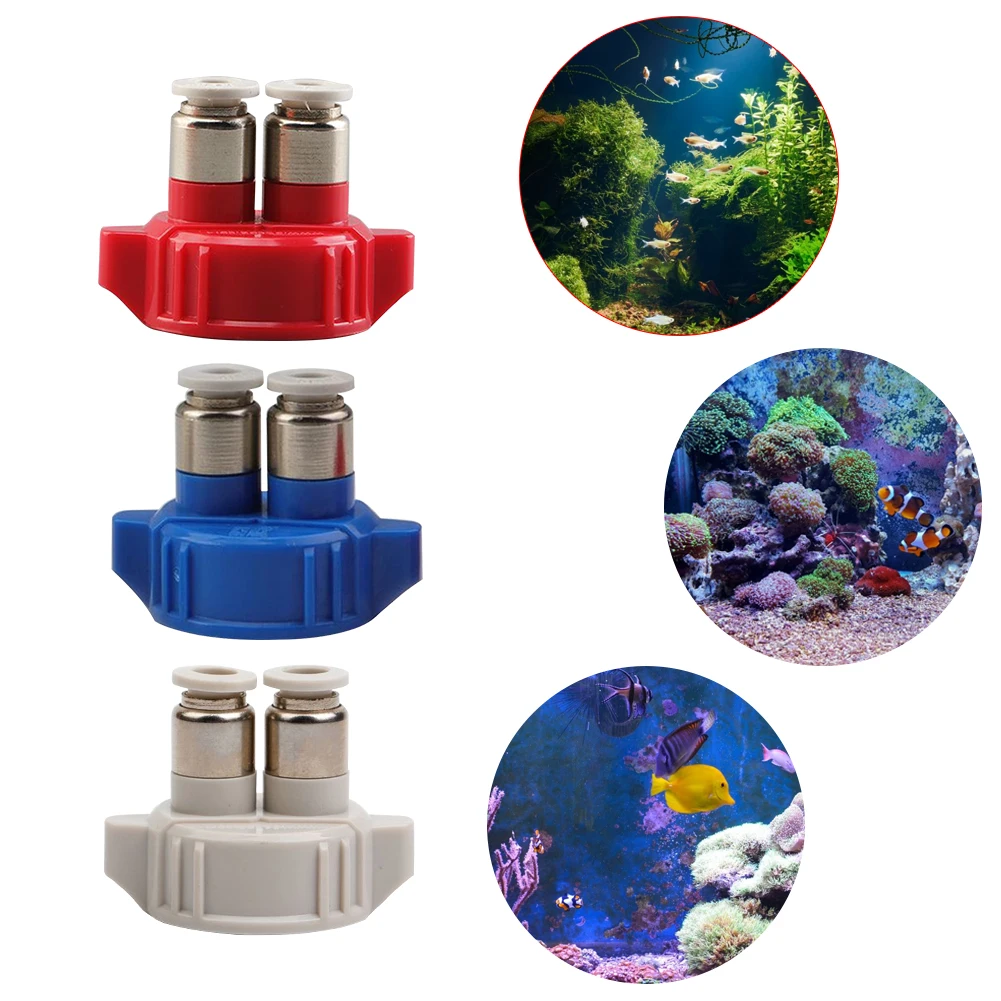 Двойной разъем комплект системы CO2 крышка для бутылки генератора аквариума