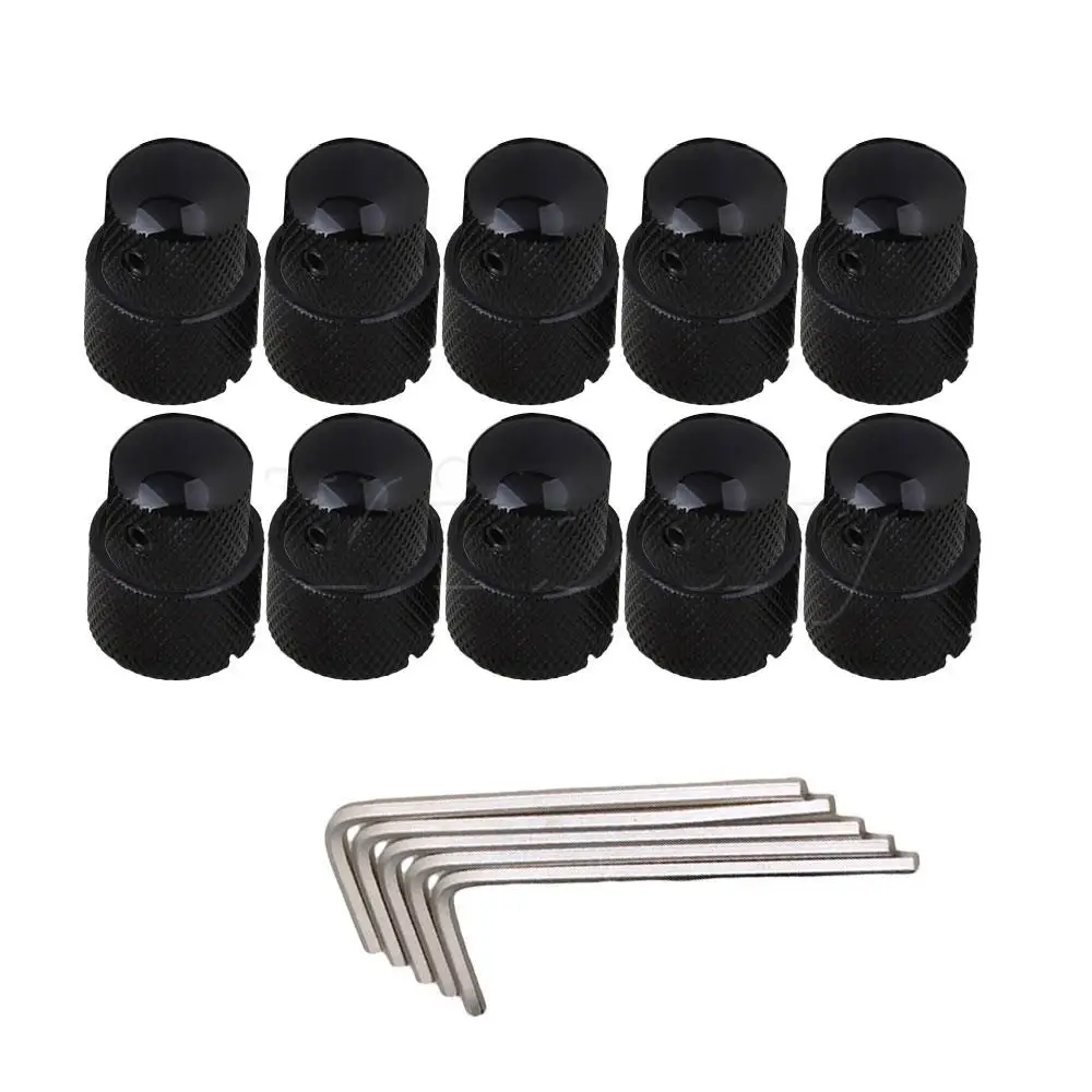 Yibuy 5 наборов двойные концентрические ручки управления для электрогитары с