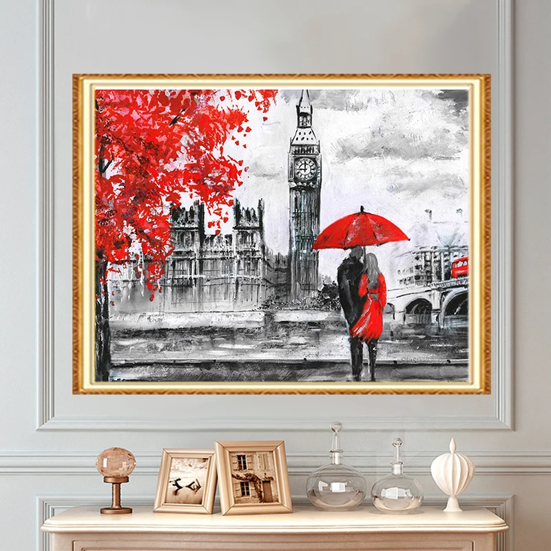 Алмазная 5D мозаика Meian с пейзажем набор для алмазной 3D живописи сделай сам