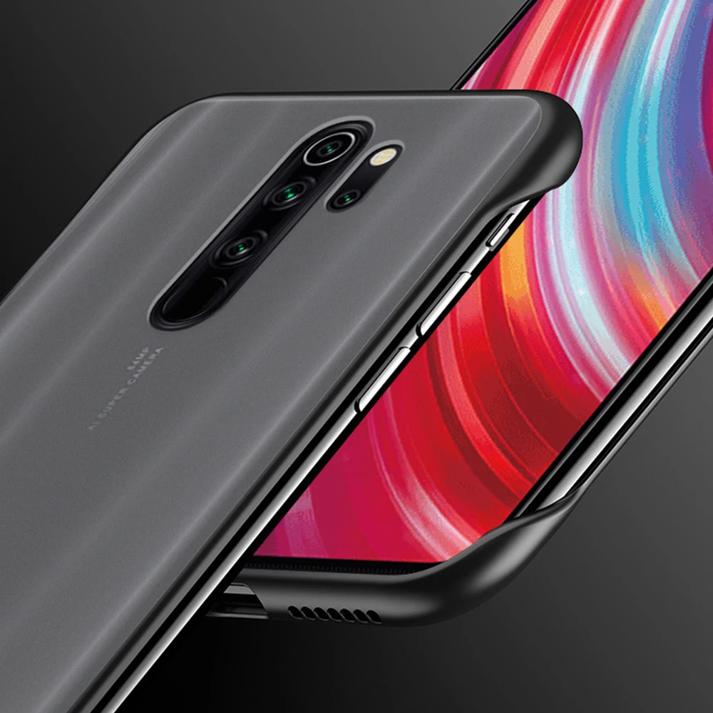 Матовый телефон случае для Redmi Note 8 Pro задняя крышка устойчиво к отпечаткам