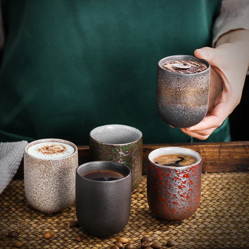 

Coffee Cup Ceramics Mugs Beer Tea Mug Whiskey Porcelain Drinkware Cups Ceramic Latte Specialized Coffee Wine Glass 123ml