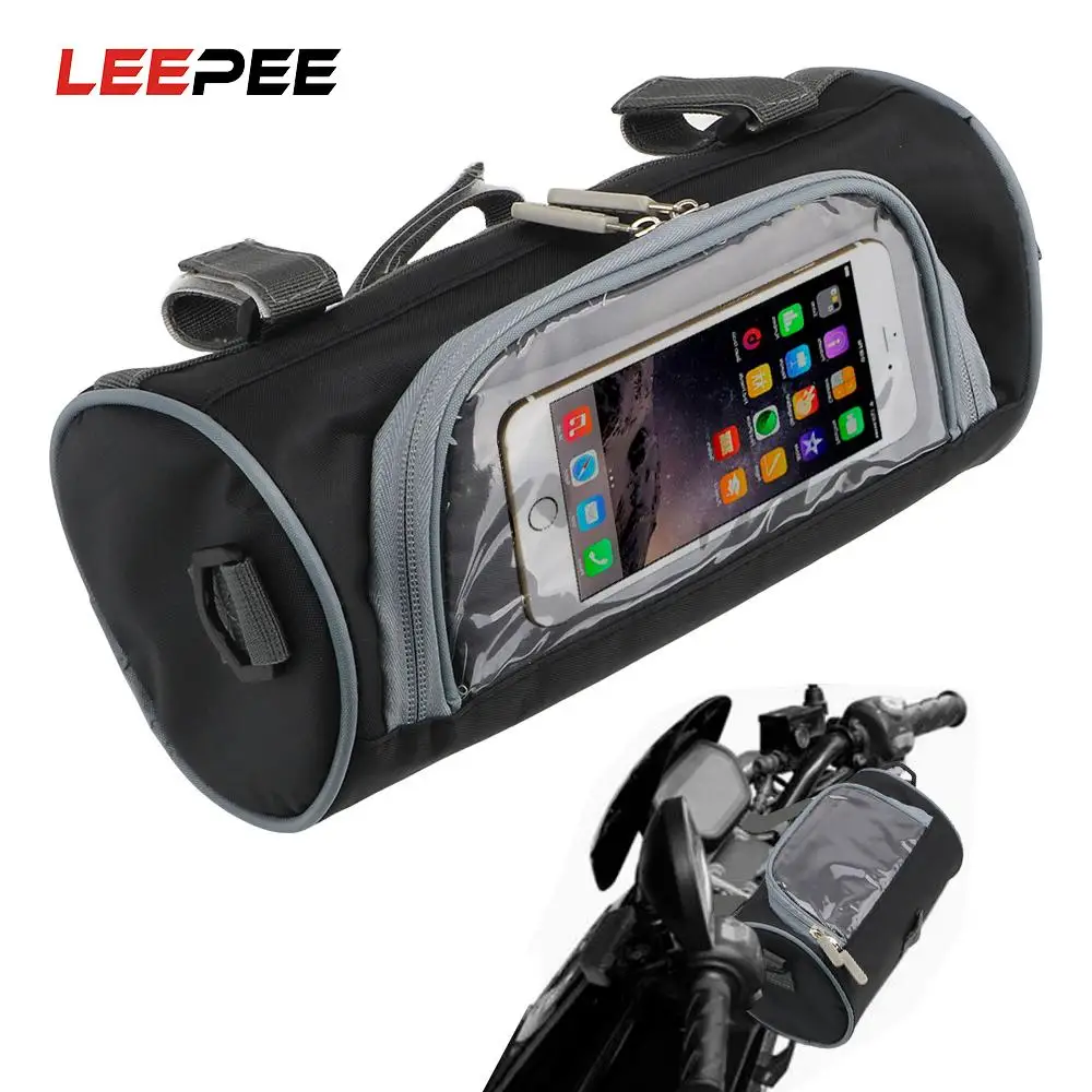 

LEEPEE Motorcycle Electric Car Front Handlebar Storage Bag Mobile phone Touch Screen Storage Bag Container