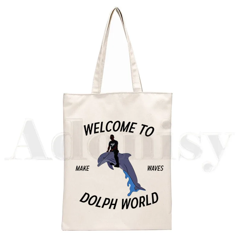 

Young Dolph Shopping Bag Bolso Canvas Handbag Eco Grocery Bag Tote Fabric Sac Cabas Woven Sacolas
