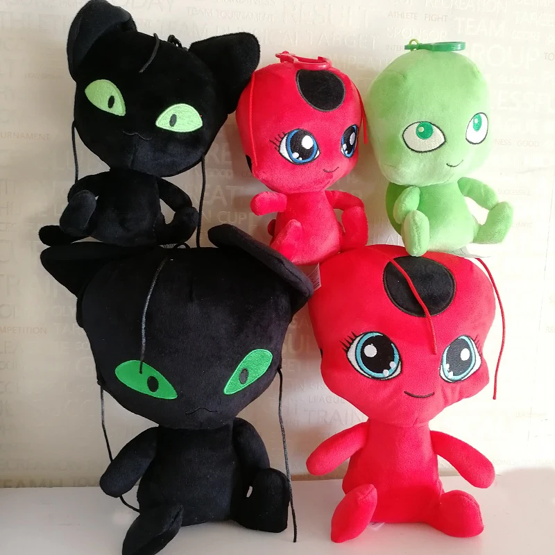 15/20cm Cartoon Animal Ladybug Lady Bug Figures Toys Lady Bug Soft Plush Stuffed Doll Kids Boys Girls Birthday Gift