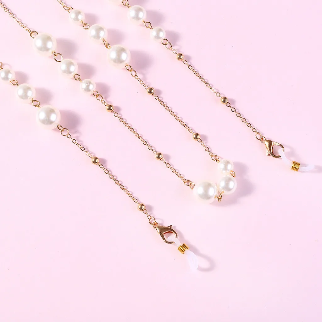 Солнцезащитные очки в форме морской звезды цепочки с жемчужинами стразы шнурок