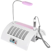 5 in 1 electric nail drilling machine nail dust suction vacuum collector led lamp nail polishing machine manicure file