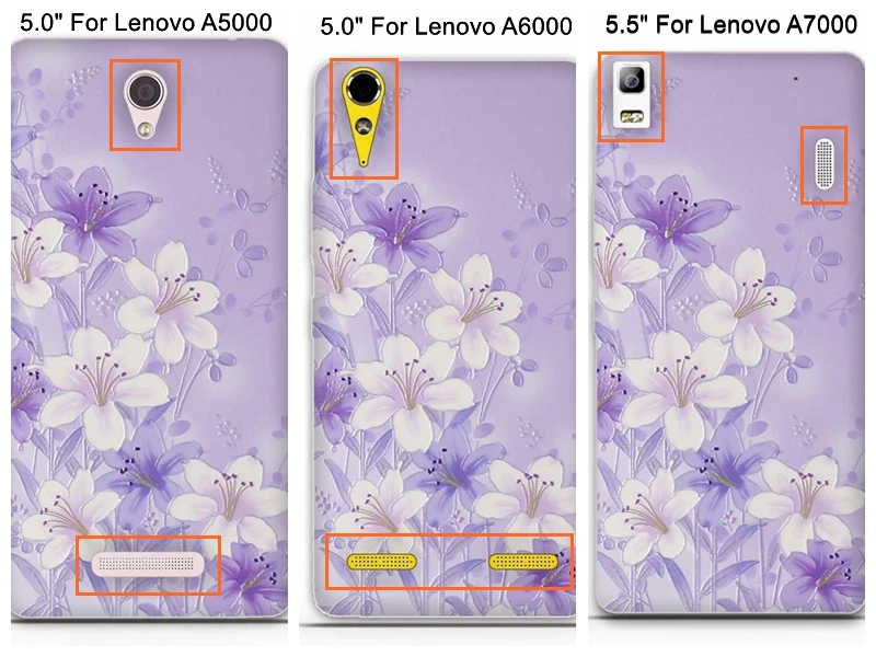 Чехол для Lenovo A6000 A6010 милый 3D Мягкий силиконовый чехол из ТПУ A1000 A2010 A5000 A7000 A2800 A2020