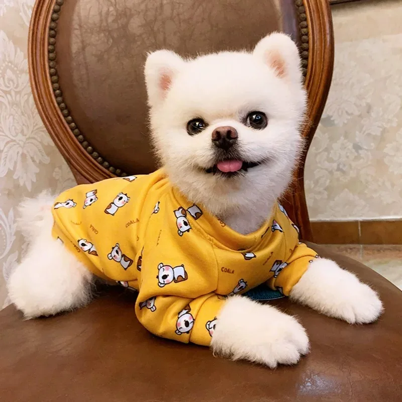 Одежда для милых собак одежда маленьких Shih Tzu Йоркширские толстовки толстовка