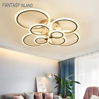 creative circles led chandelier ceiling for living room dinning room kitchen chandelier lighting light fixtures