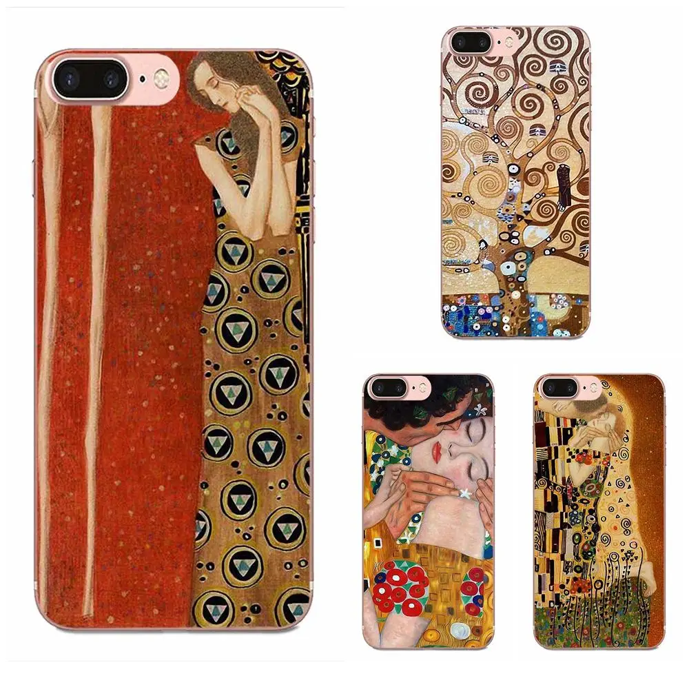 Чехол из ТПУ для Xiaomi Redmi Mi 4 7A 9T K20 CC9 CC9e Note 7 8 9 Y3 SE Pro Prime Go Play чехол Kiss By Gustav Klimt