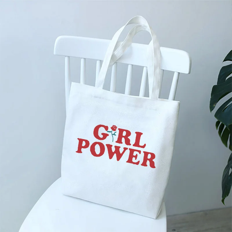 Женская Холщовая Сумка с принтом Повседневная однотонная сумка через плечо в