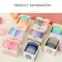 5pcsbox cute washi tape masking tape scrapbooking adhesive school decorative stationery supplies office accessories