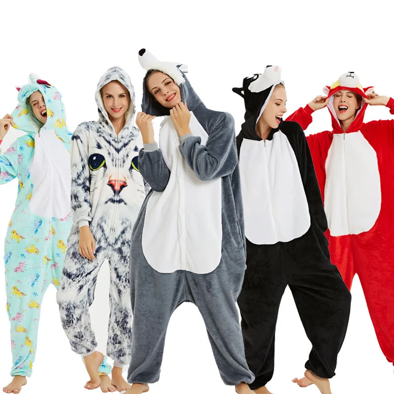 2019 Onesie оптовая продажа кигуруми животных стежка Единорог комбинезоны для