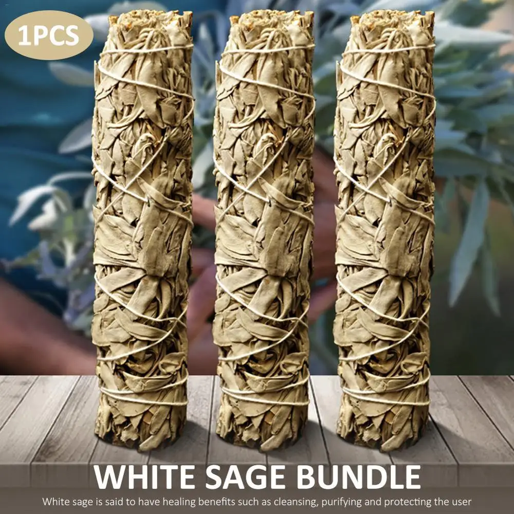 White Sage Bundle Smudge Stick Purification Home Air Fresheners Spiritual Incense Burning For Healing Meditation Freshner | Дом и сад