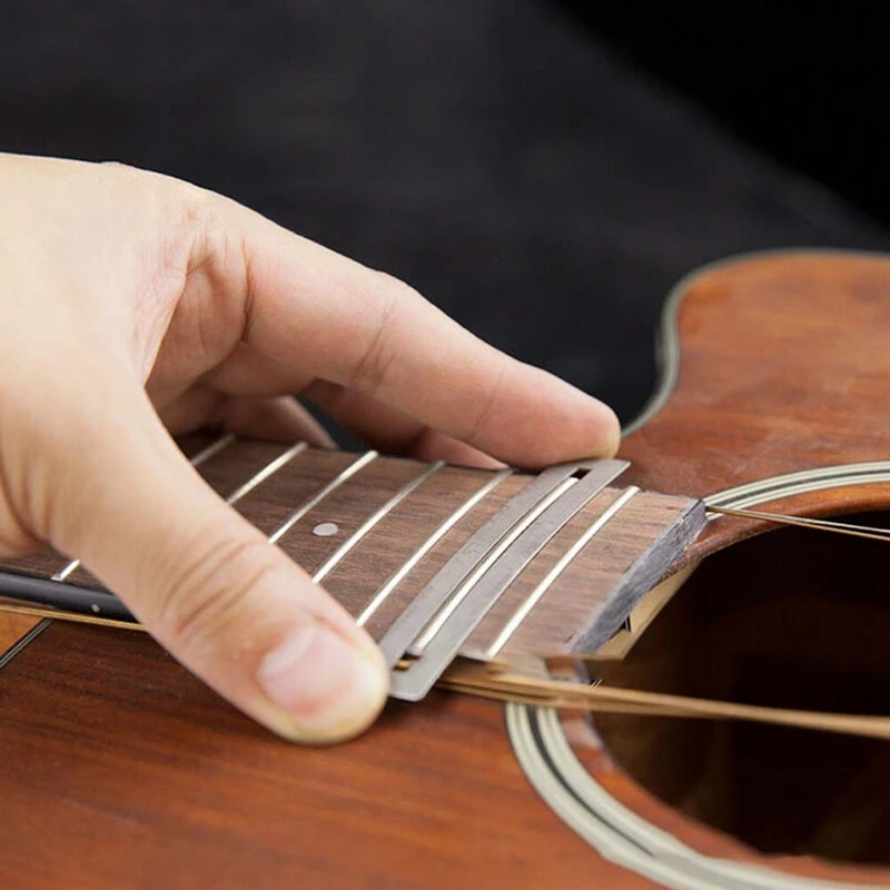 

7 in 1 Guitar Repair Tool Guitar Fret Crowning File Leveling Tool Grinding Protectors Repair Part Set Accessories