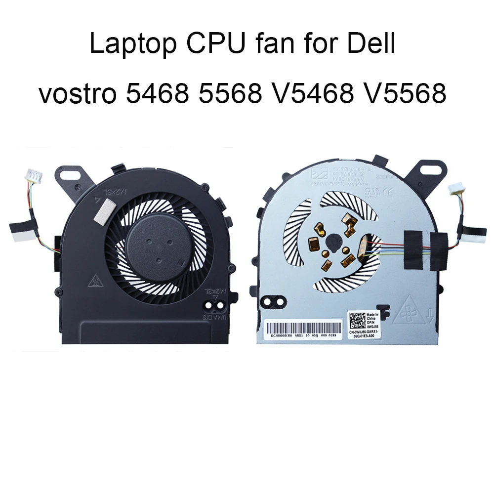 

W0J85 компьютерные Охлаждающие вентиляторы для Dell Vostro 5468 5568 V5468 V5568 новый вентилятор ЦП CN-0W0J85 0W0J85 DC028000ICR0 разъем 4 pin распродажа