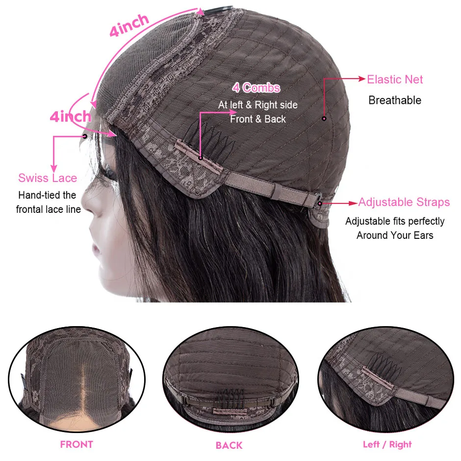 Короткие человеческие волосы на шнурках для чернокожих женщин бразильские