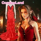 Костюм для косплея последний Фэнтези VII, модифицированный элетит, красное платье, платье на Хэллоуин, одежда FF7 для девушек и женщин на заказ