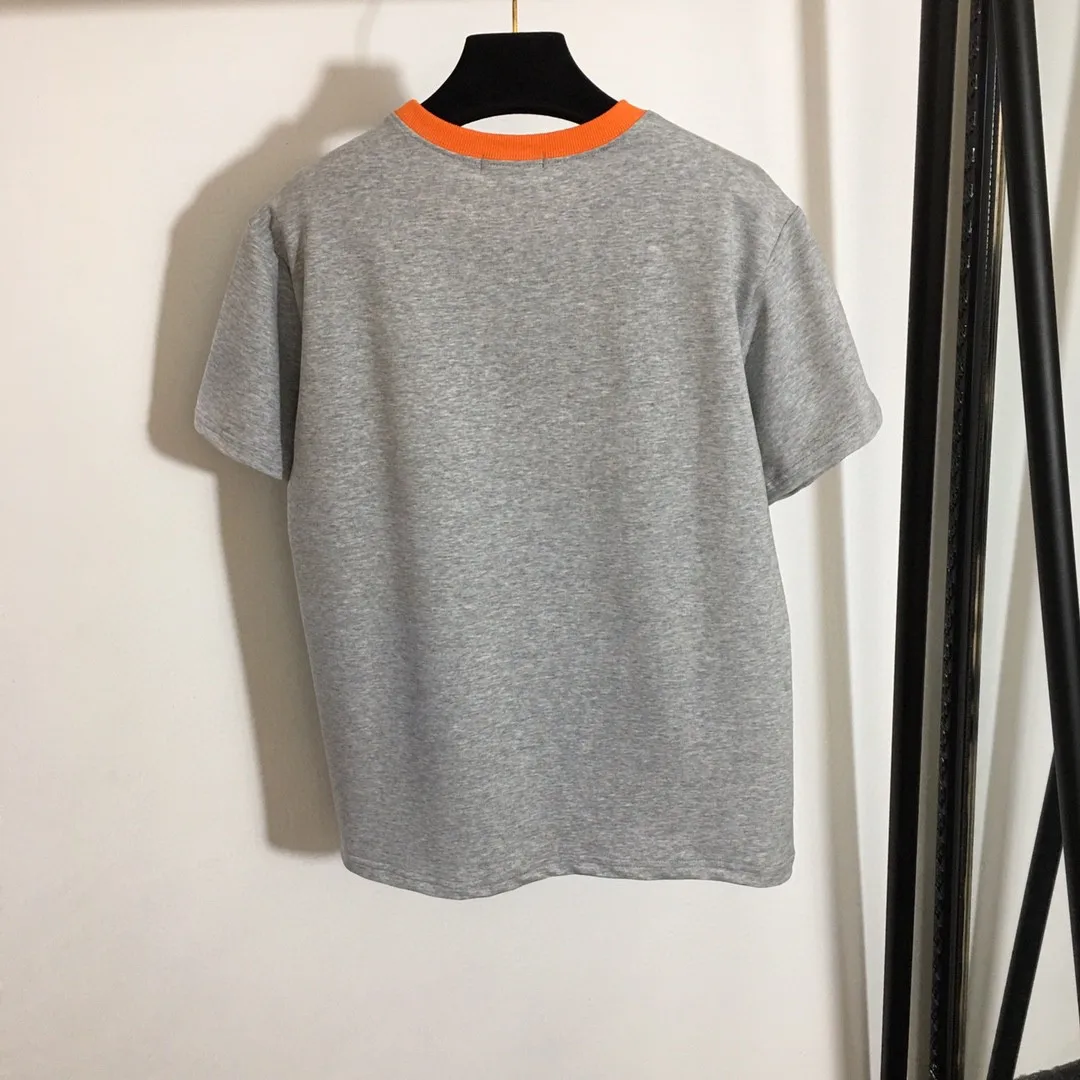 110703 Summer New High Quality Classic Fashion Letters Print Short Sleeve High Steet Tshirt + Elatsic Waist Casual Pant Suit A2