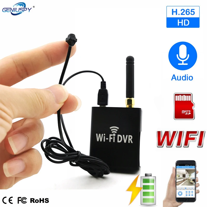 Батарея Мощность 6*6 мм wi fi мини Камера DVR Наборы IP 720P Беспроводной аудио P2P микро
