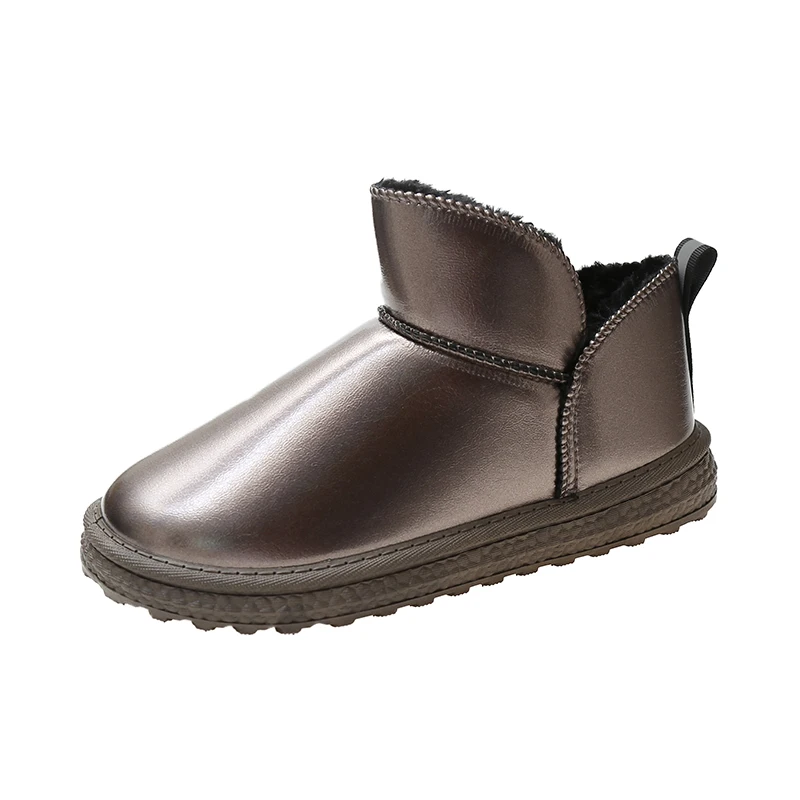 

2021 New Women Snow Boots Warm Winter Ankle Boots Fashion Casual Shoes for Women PU Waterproof Snow Boots