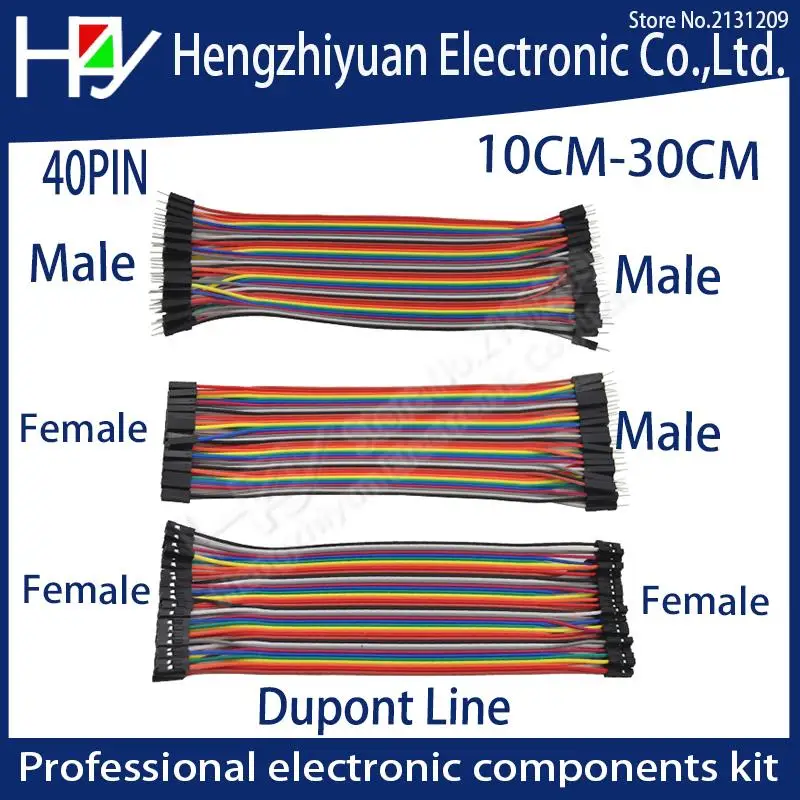 

3kit 40PIN Dupont Line 10CM 20CM 30CM Male to Male + Female to Male and Female to Female Jumper Wire Dupont Cable for PCB DIY