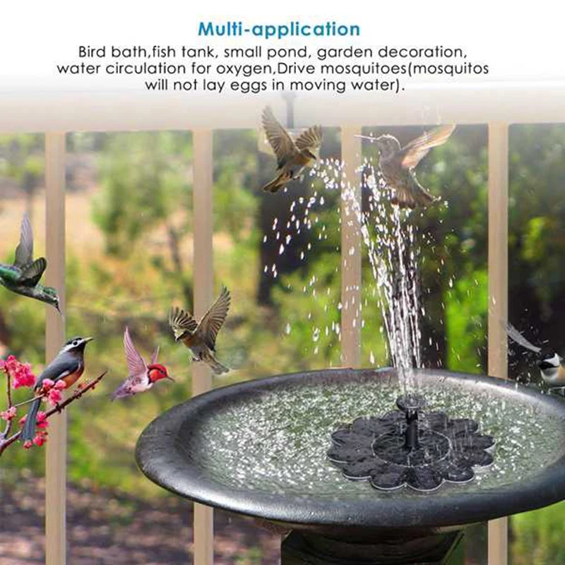 Solar Fountain Garden Kit Water Pump Outdoor Landscape Fish Pool Pond Floating | Дом и сад