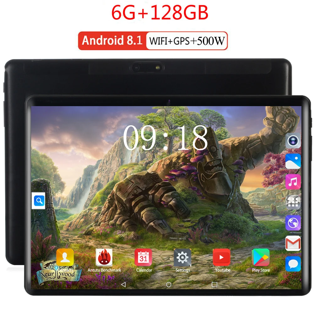 10, 1-     2021 2.5D, 10 , 6  , 128  , 5 , Wi-Fi, 4G, FDD, LTE, , 1920x1200 IPS, GPS, Android 8, 0