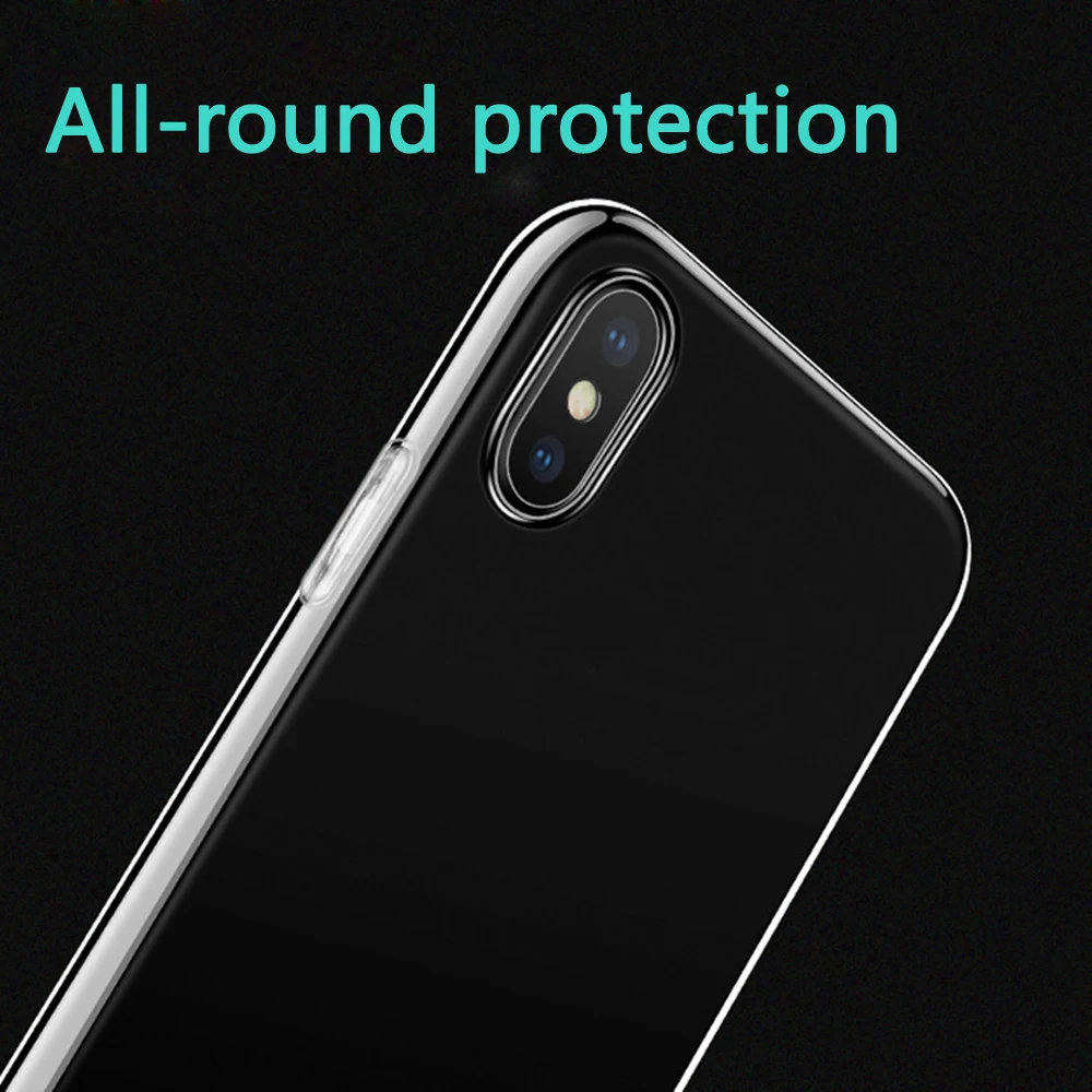 

Silicone Soft TUP Phone Case For iPh 7 8 7P 8P for iph X XR XS MAX Clear protection shell Shockproof DIY Customized picture