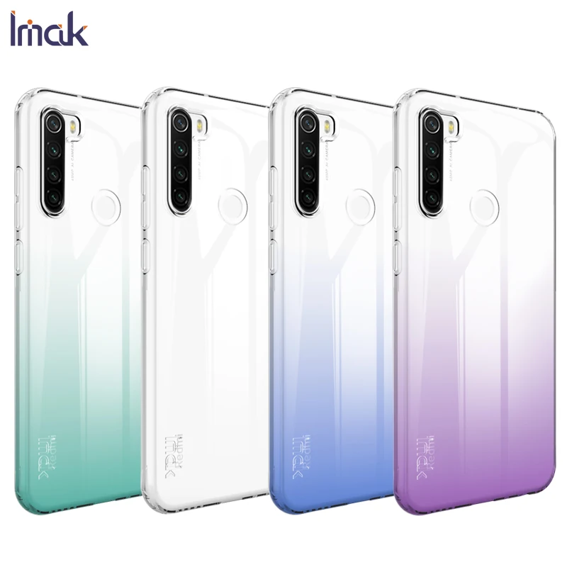 Чехол IMAK Для Xiaomi Redmi Note 8T Ультратонкий Мягкий Прозрачный чехол из ТПУ чехлы для
