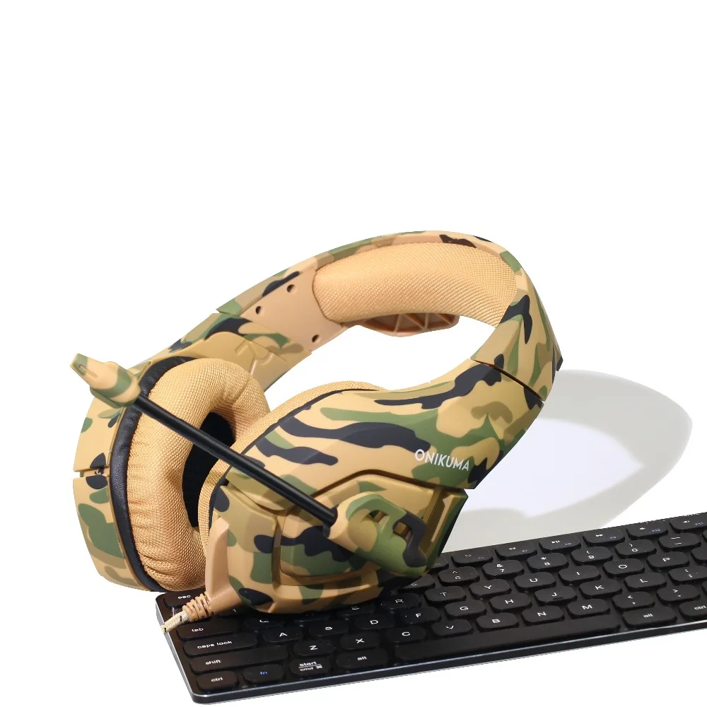 Игровая гарнитура ONIKUMA K1 с глубокими басами камуфляжные наушники