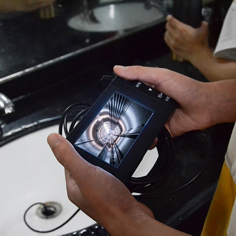 Промышленный ручной эндоскоп с ЖК-экраном 4 3 дюйма бороскоп высокой четкости 1080P