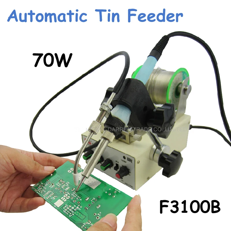70W Automatic Tin Feeding Machine Constant Temperature Soldering Iron Teclast Multi-function Foot Soldering Machine F3100B