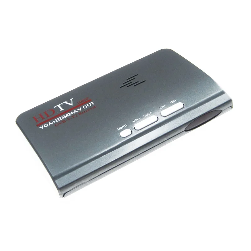 DVB T/DVB T2 TV тюнер приемник Box VGA AV CVBS 1080P HDMI Цифровой HD спутниковый ресивер для ЖК/CRT