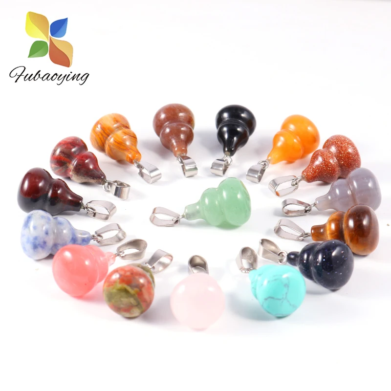 2021 трендовый натуральный камень завод тыква тыквы в форме Подвески 12 шт./партия