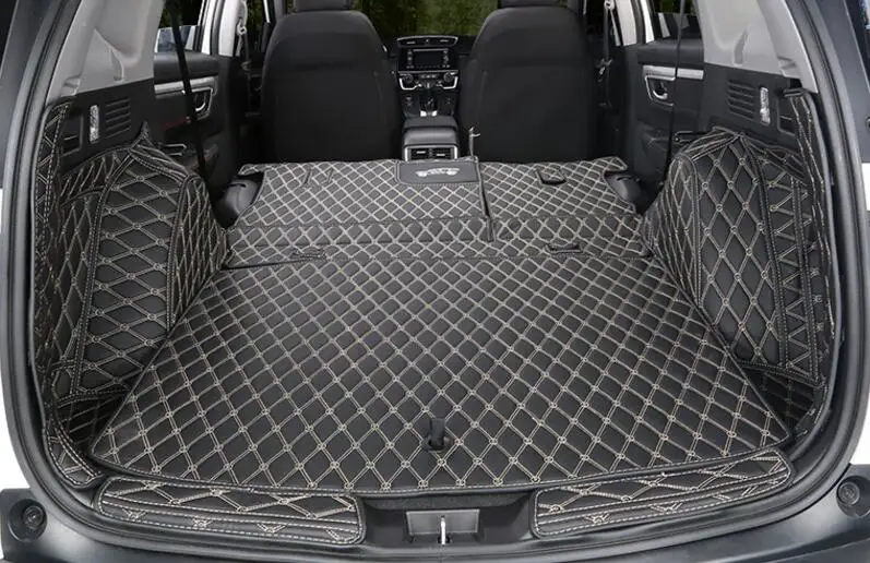 2 Colors 8 pcs Car Auto Rear Trunk Mat Boot Liner Cargo Floor Tray Sticker Dog Pet Cover fit for Honda CRV 2017 | Автомобили и