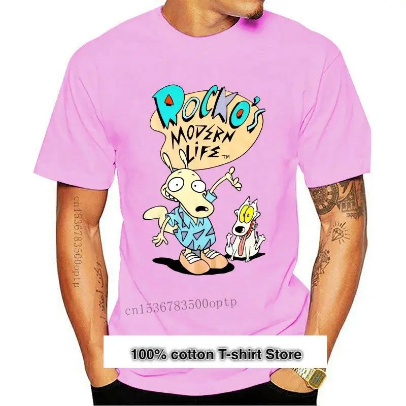 

Rocko-Camiseta Modern de la vida (s-m), camiseta с рисунками животных brezo, 2021 Camiseta de манга corta verano, 2021