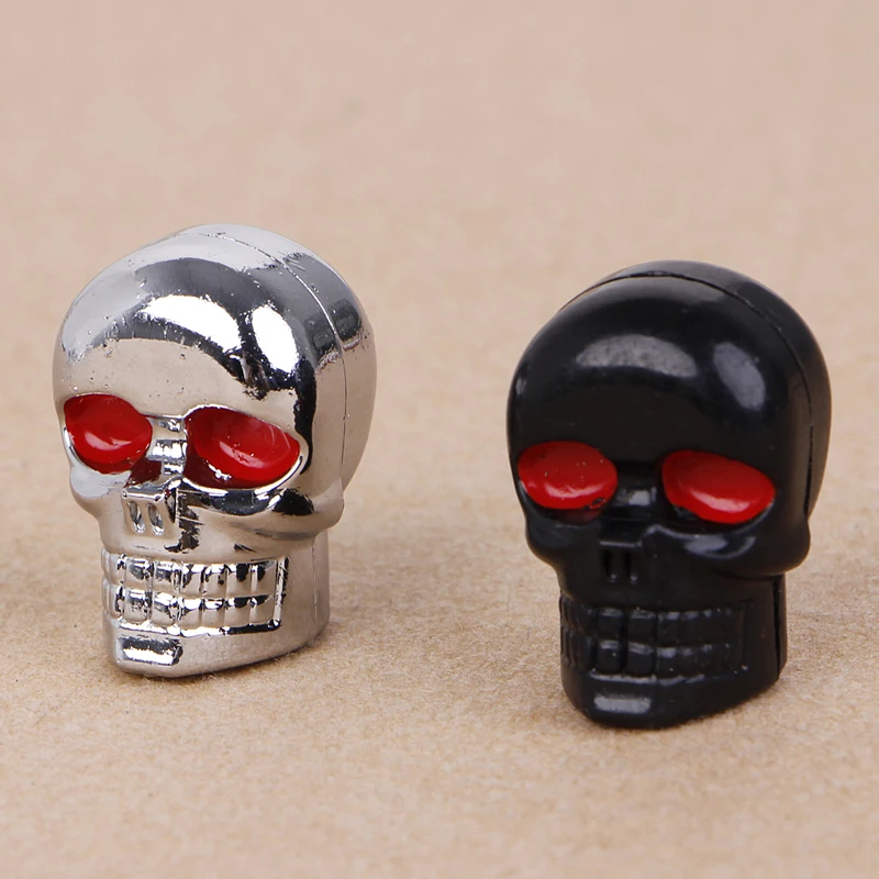 

4Pcs Motorcycle Skull License Plate Frame Bolts Screws Fastener