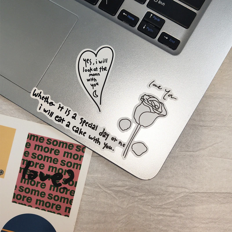 

1 Sheet Cute Cat Butterfly Decorative Stickers PVC Korean Ins Style DIY Scrapbook Diary Album Flower Stationery Sticker