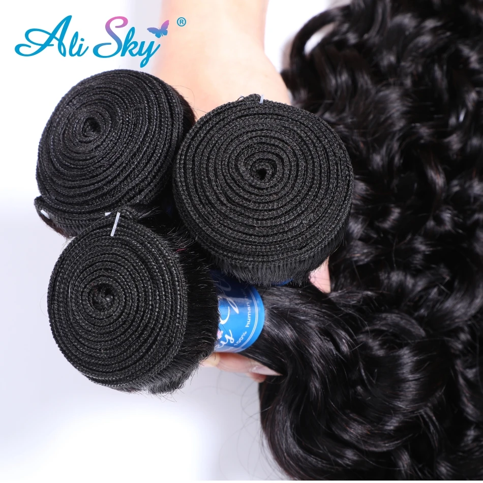 Alisky человеческие волосы пряди волнистые человеческих волос для наращивания