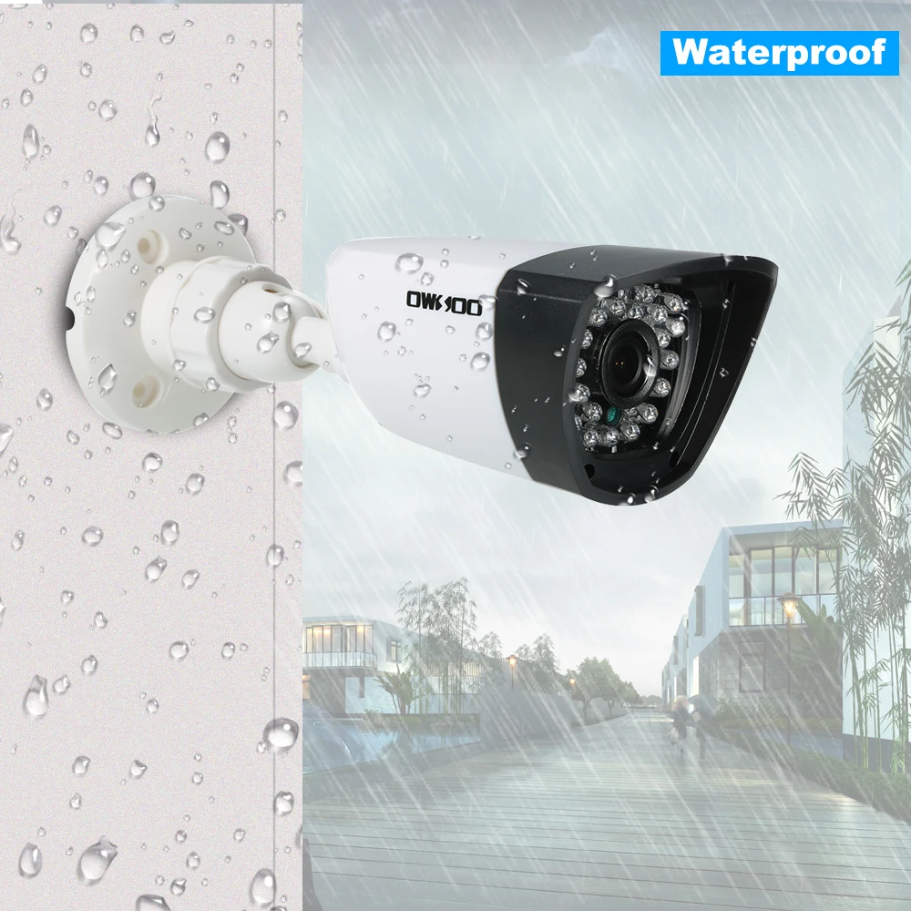 OWSOO 4MP AHD пуля Водонепроницаемый Камера Поддержка IR CUT Ночное видение 30pcs
