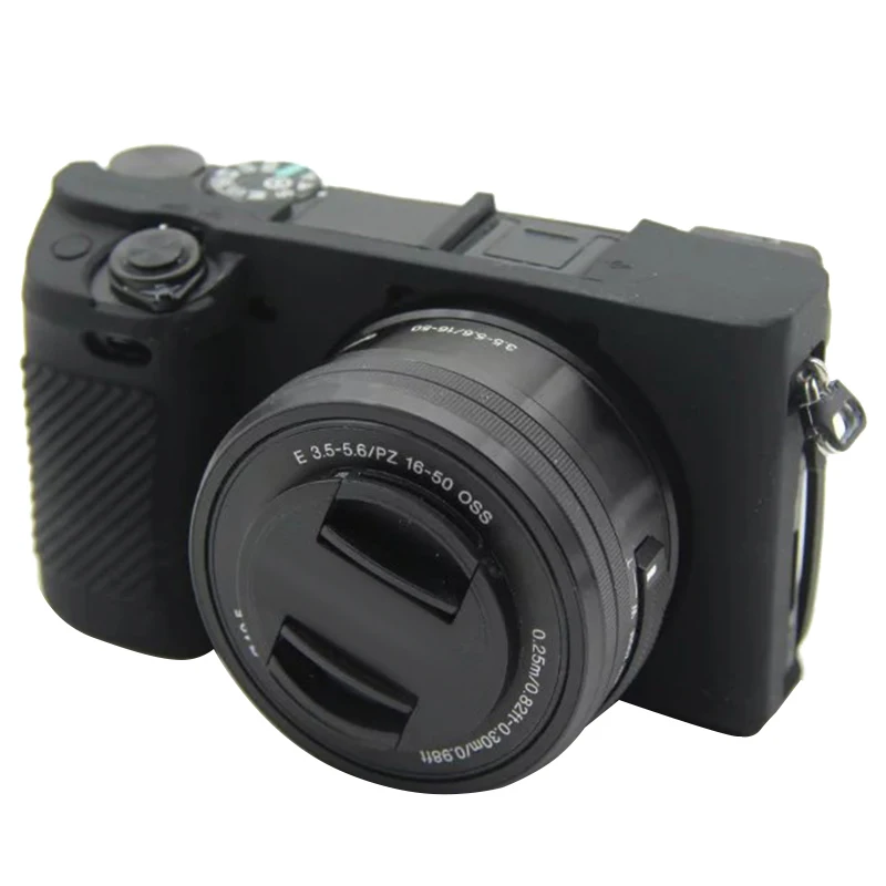 

Soft Silicone Rubber Camera Protective Body Case Cover 8 Colors For Sony Alpha A6300 A6400 Camera Bags Case