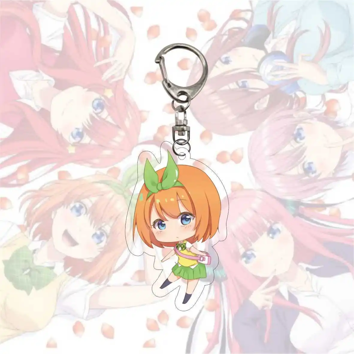 Новинка брелок для ключей с квинтуплетами мультяшный HD акриловым рисунком