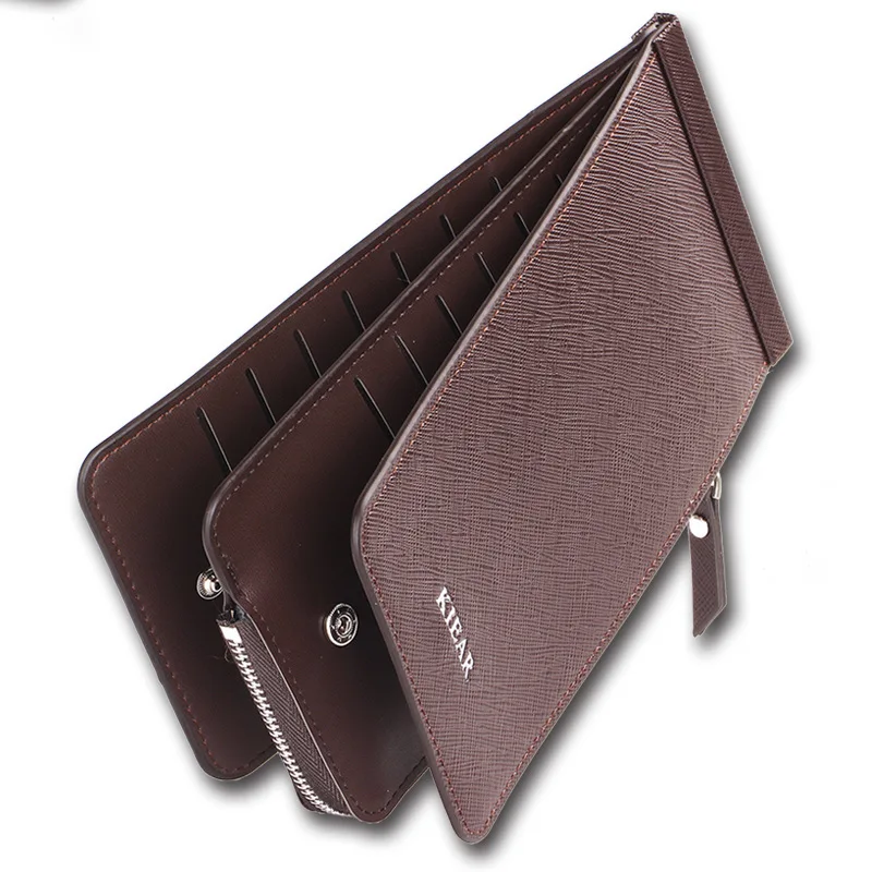 large capacity male and female couple card bag long wallet bank card credit card holder multi card zipper wallet free global shipping