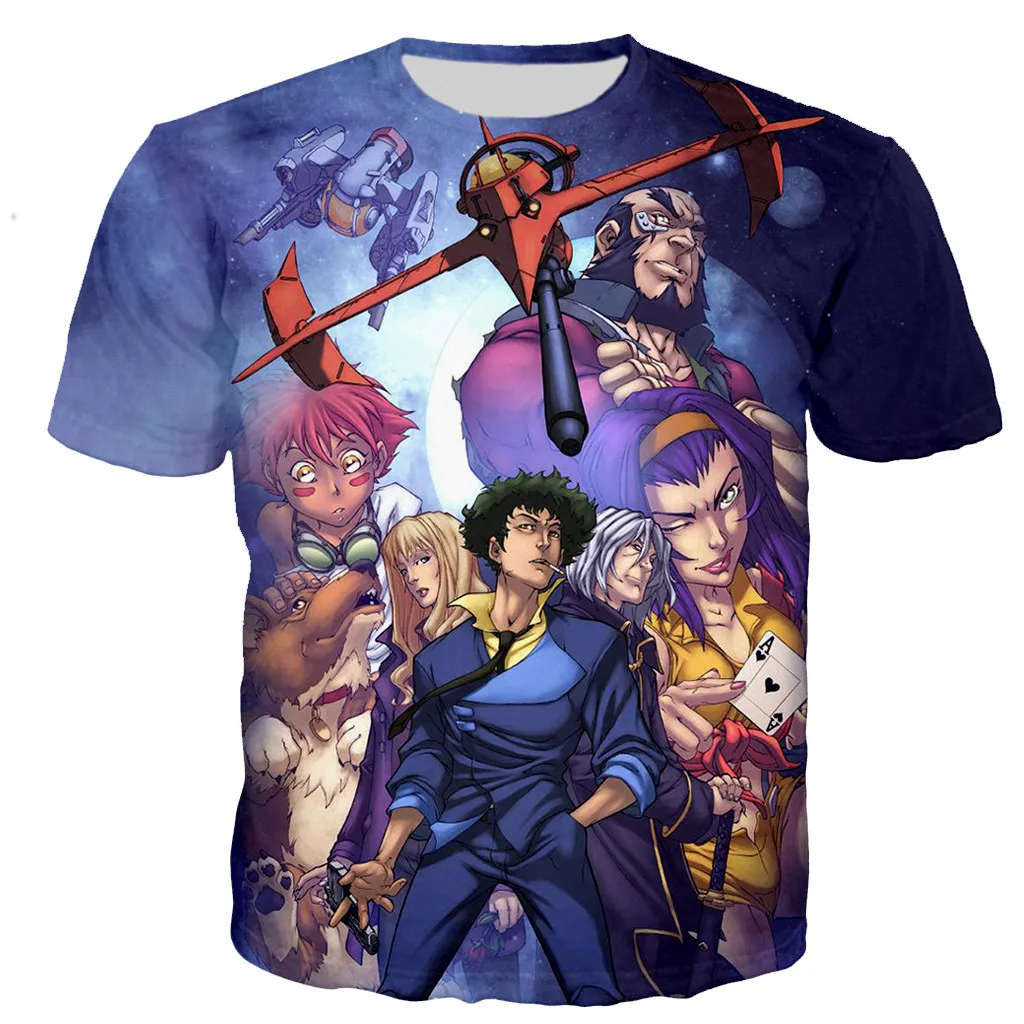 

Cowboy bebop Boy Looney tunes Cboy amiseta anime Anime clothes Funny t shirts Plus size tops Oversized Ropa hombre Koszulki Pole