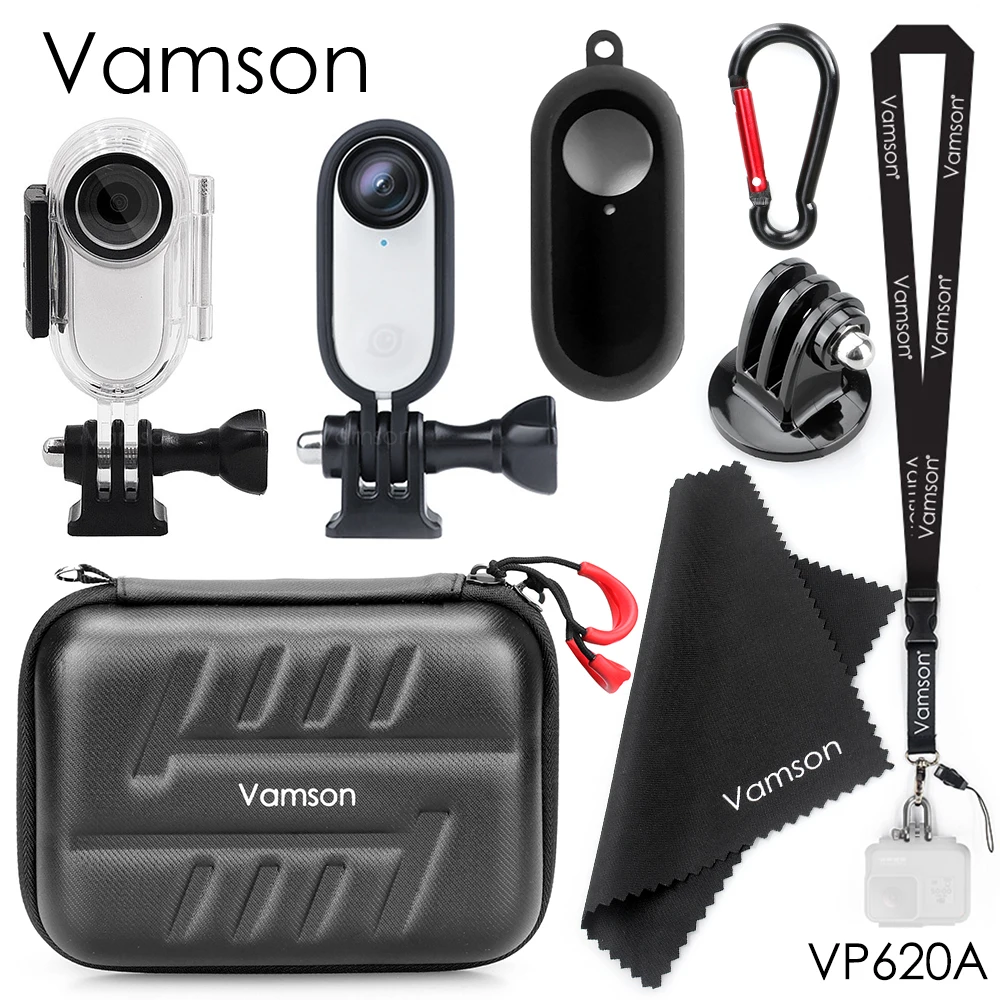 Водонепроницаемый чехол Vamson для Insta360 Go 2 дорожная мини-Защитная сумка хранения